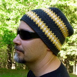 Cubed Hat Relaxed Beanie 2 crochet patterns in 1 by Darleen Hopkins 