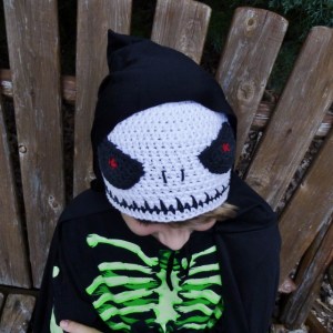 Crocheted Skull Hat