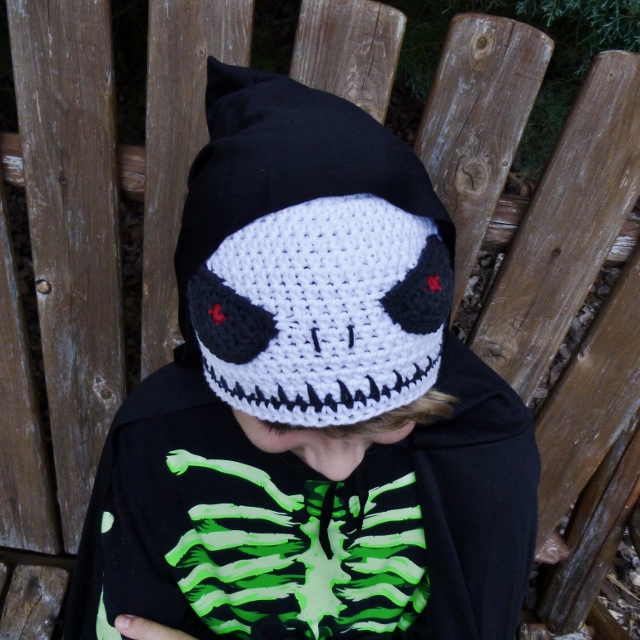 Crocheted Skull Hat