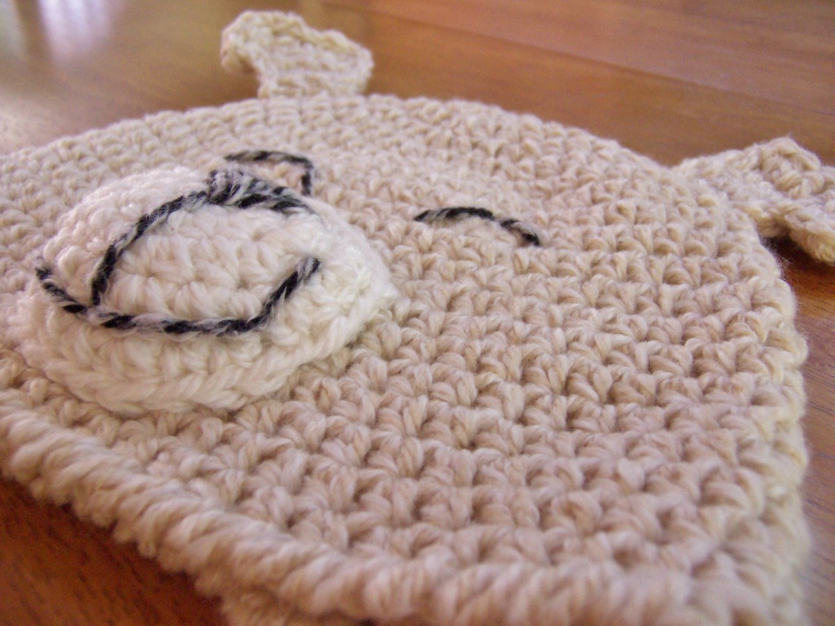 Happy Puppy Crocheted Hat Pattern by Darleen Hopkins