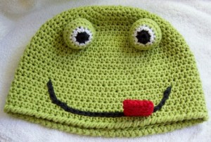 Crazy Frog Hat crochet pattern FREE with any Crochet by Darleen Hopkins pattern purchase