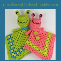Alien baby lovey crochet pattern