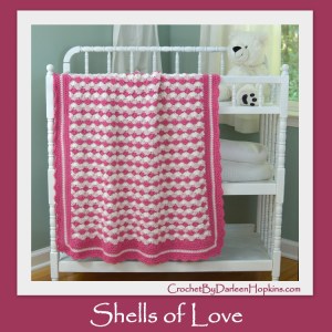 Shells of Love crochet baby blanket