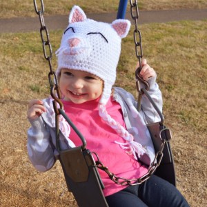Kitty Cat Crochet Hat Pattern by Darleen Hopkins