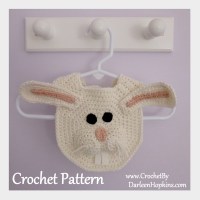 Bunny Drool bib crochet pattern by Darleen Hopkins