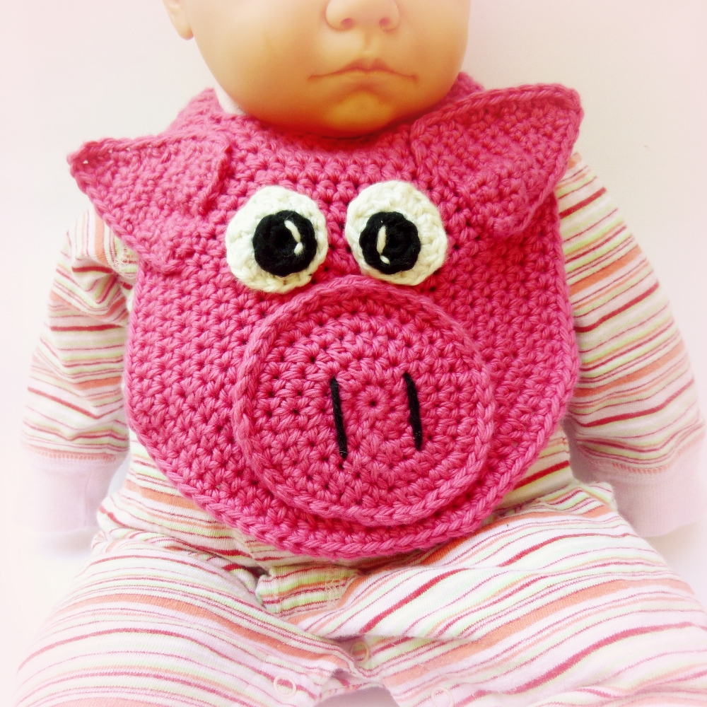 Bib-Pig | Crochet By Darleen Hopkins