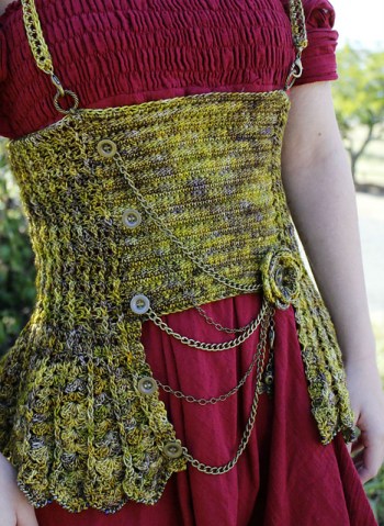 Steam Punk Corset Crochet Pattern by Sarah Jane