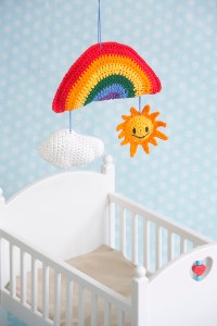 Sunny Days Baby Mobile crochet pattern by Darleen Hopkins #CbyDH