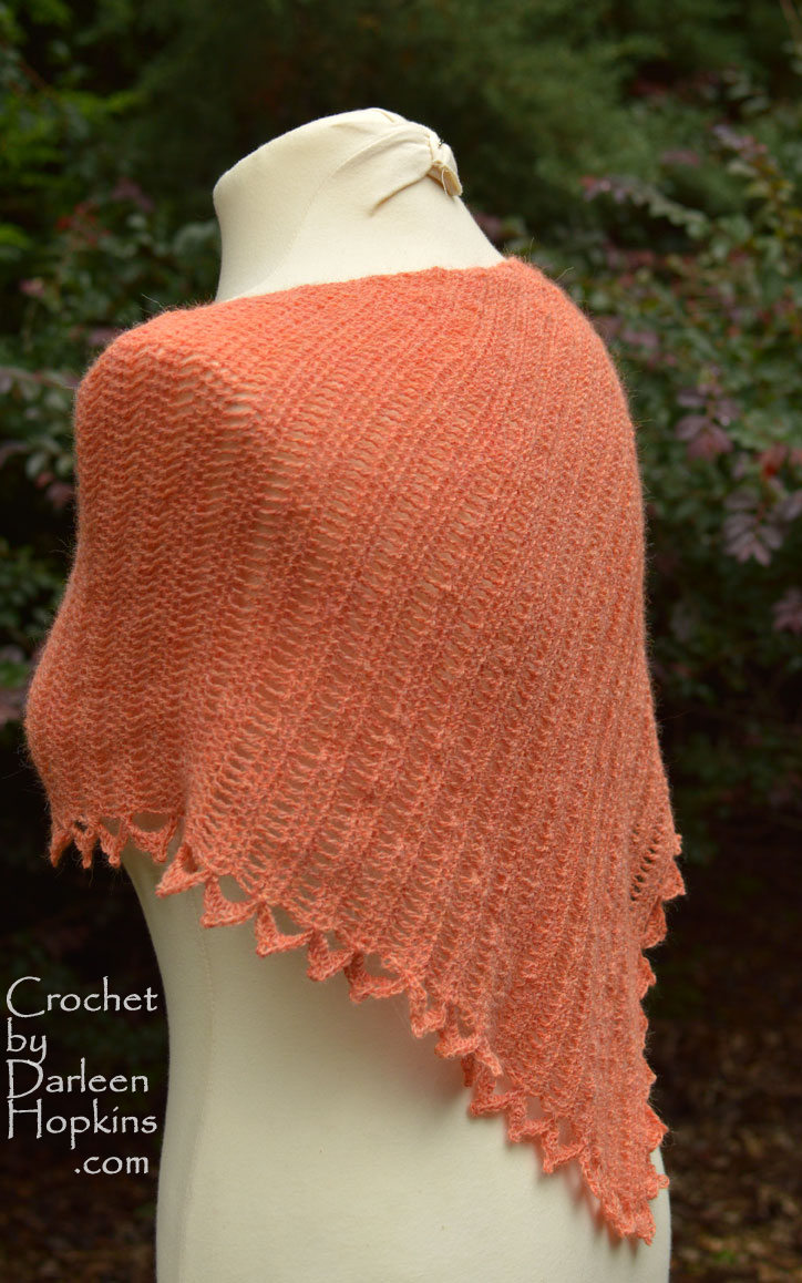 Moxie crocheted shawl pattern by Darleen Hopkins #CbyDH