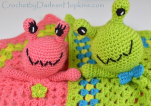 alien lovey crochet pattern by Darleen Hopkins #CbyDH
