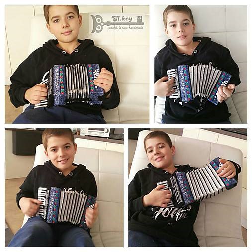 Crocheted accordian from photo.