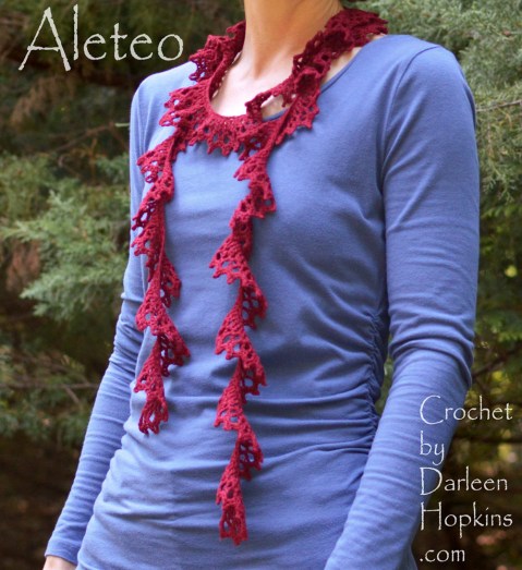 Aleteo Scarf a crochet pattern by Darleen Hopkins