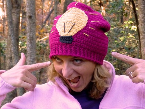 Bright Idea crochet hat pattern by Darleen Hopkins Light bulb