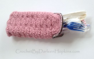 reduce singl use plastic forks spoons with crochet pattern by darleen hopkins