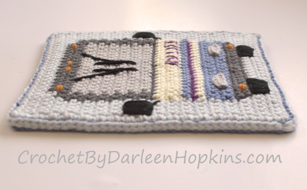 crochet pattern for an RV motorhome hot pad or potholder designed by Darleen Hopkins