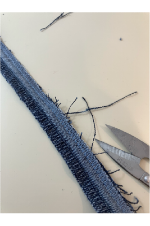 eco craft upcycle jeans inseam