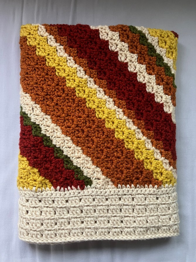 Crochet by Darleen Hopkins corner by corner baby blanket for charity donation